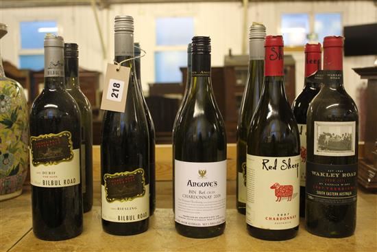 15 bottles of mixed wines